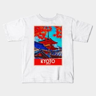 Travel Art Kyoto Japan Kids T-Shirt